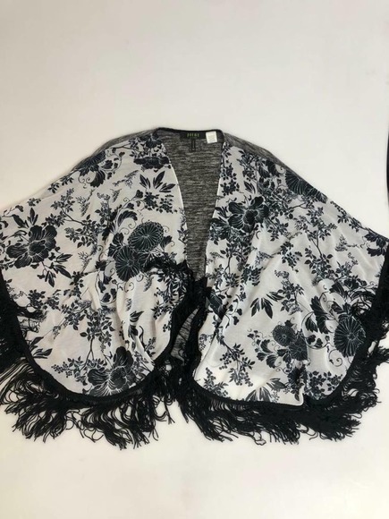 Poeme by Citron Floral Open Front Kimono Top M - Picture 2 of 6